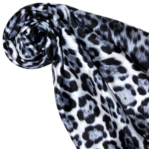 Lorenzo Cana Big Scarf Yellow Silk Animal Print LORENZO CANA