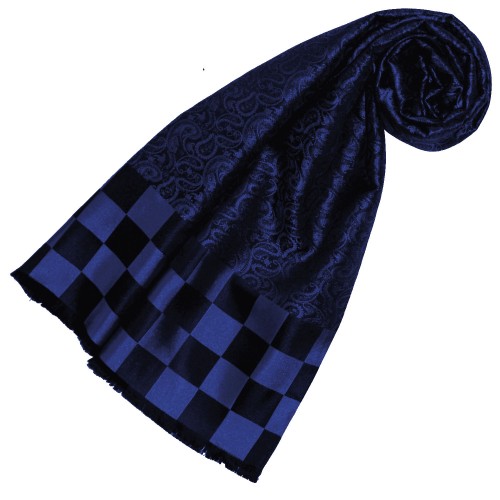 lorenzo cana Blue silk scarf for woman LORENZO CANA