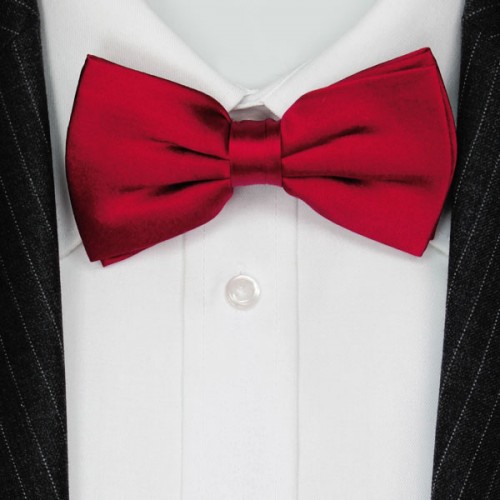 lorenzo cana Bow Tie Silk Dark Red Ruby LORENZO CANA