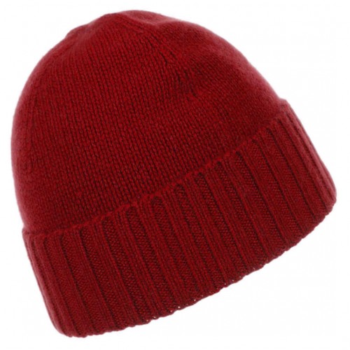 Lorenzo Cana Cap 100% Cashmere Uni Red Crimson Scarlet LORENZO CANA