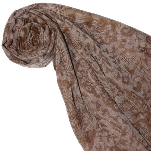 Lorenzo Cana Cashmere Mens Pashmina Jacquard Chelsea Brown LORENZO CANA