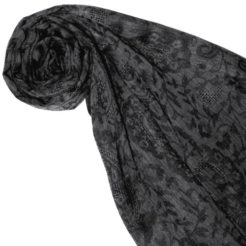 Lorenzo Cana Cashmere Mens Pashmina Jacquard Notting Hill Gray LORENZO CANA
