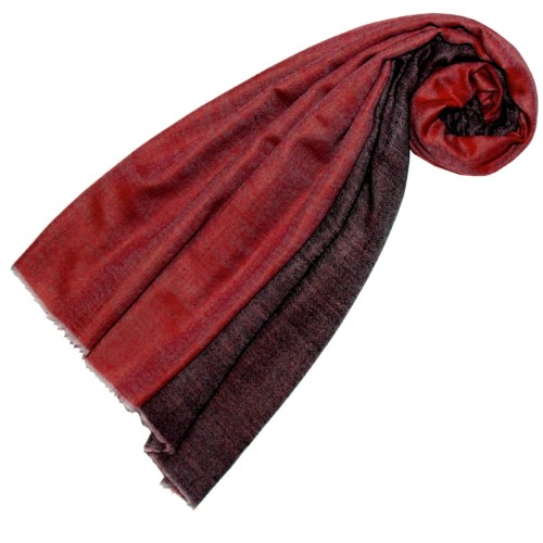 lorenzo cana Cashmere mens scarf doubleface cranberry and blackberry red LORENZO CANA