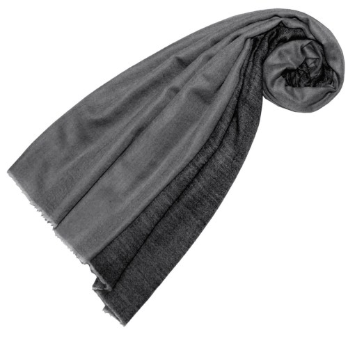 lorenzo cana Cashmere mens scarf doubleface light and dark gray LORENZO CANA