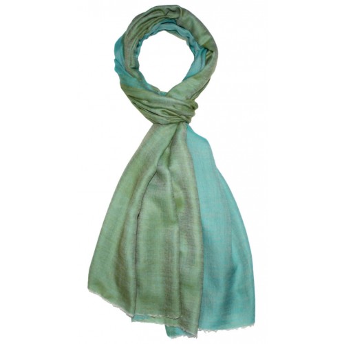 Lorenzo Cana Cashmere Mens Scarf Doubleface Lime And Turquoise Green LORENZO CANA