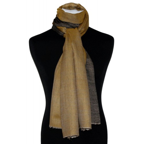 Lorenzo Cana Cashmere Mens Scarf Doubleface Mocca And Cappuccino Brown LORENZO CANA