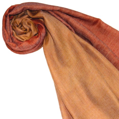 Lorenzo Cana Cashmere Mens Scarf Doubleface Ocher And Orange LORENZO CANA
