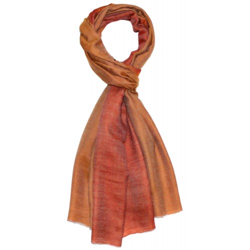 Lorenzo Cana Cashmere Mens Scarf Doubleface Ocher And Orange LORENZO CANA