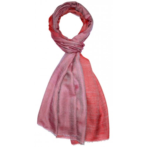 Lorenzo Cana Cashmere Mens Scarf Doubleface Pink And Salmon Red LORENZO CANA