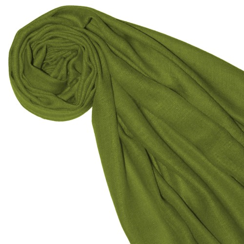 Lorenzo Cana Cashmere Mens Scarf Plain Avodcado Green LORENZO CANA