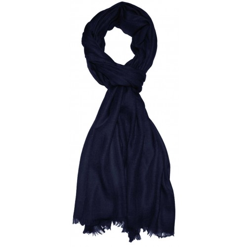 Lorenzo Cana Cashmere Mens Scarf Plain Deep Sea Blue LORENZO CANA