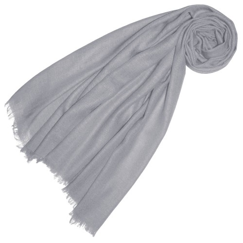 lorenzo cana Cashmere mens scarf plain fog gray LORENZO CANA