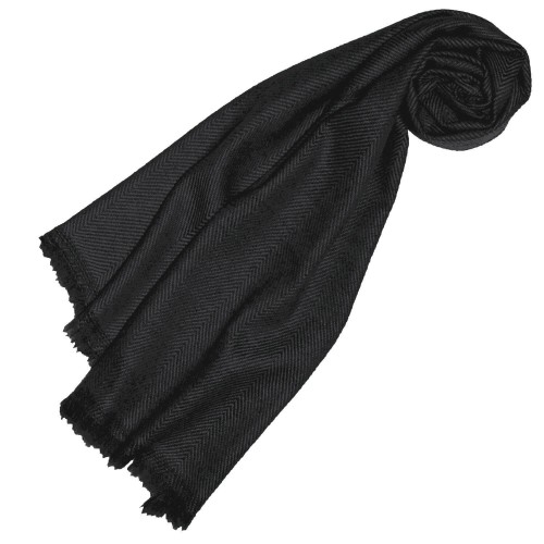 lorenzo cana Cashmere mens scarf plain Night Gray LORENZO CANA