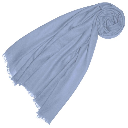 lorenzo cana Cashmere mens scarf plain Pigeon blue LORENZO CANA