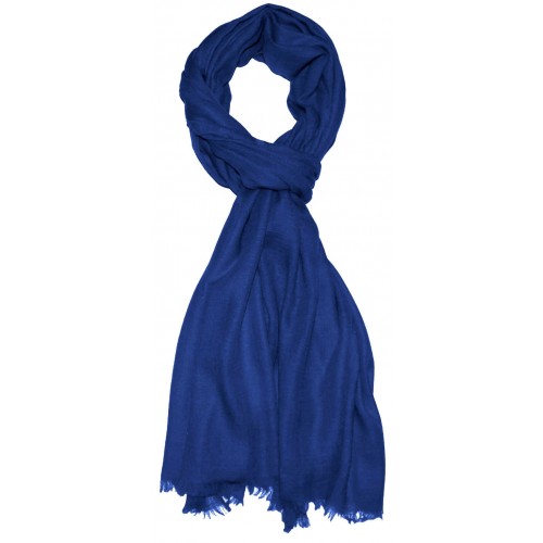 Lorenzo Cana Cashmere Mens Scarf Plain Royal Blue LORENZO CANA