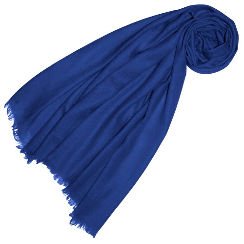 lorenzo cana Cashmere mens scarf plain royal blue LORENZO CANA