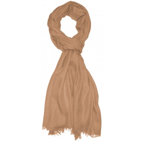 Lorenzo Cana Cashmere Mens Scarf Plain Vanilla Brown LORENZO CANA