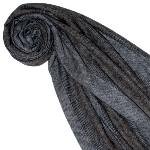 Lorenzo Cana Cashmere Mens Scarf Stripe Nature Dark LORENZO CANA