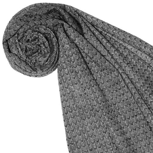 Lorenzo Cana Cashmere Mens Scarf Uncolored Gray Light Gray LORENZO CANA
