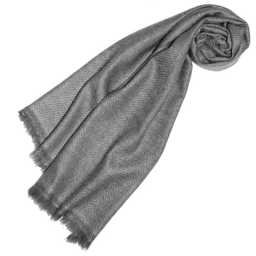 lorenzo cana Cashmere mens scarf uncoloured stripes LORENZO CANA