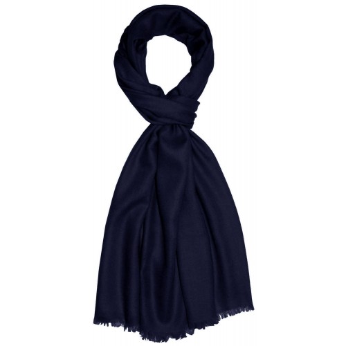 Lorenzo Cana Cashmere Mens Scarf Uni Twill Blue Black LORENZO CANA