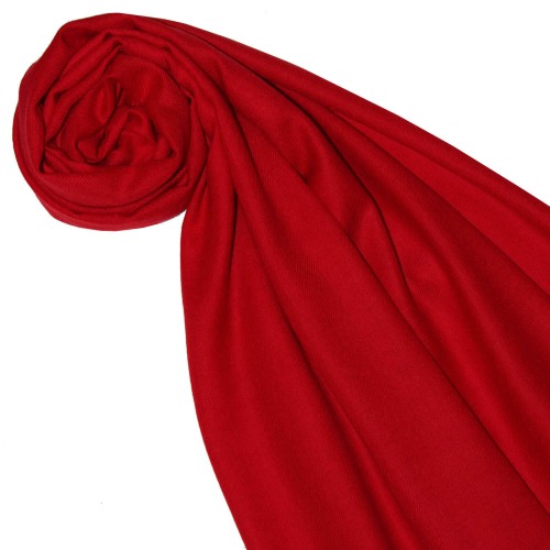 Lorenzo Cana Cashmere Mens Scarf Uni Twill Fire Red LORENZO CANA