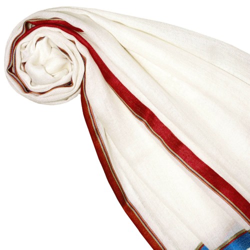 Lorenzo Cana Cashmere Mix Ladies Shawl White LORENZO CANA