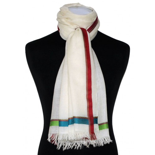 Lorenzo Cana Cashmere Mix Ladies Shawl White LORENZO CANA