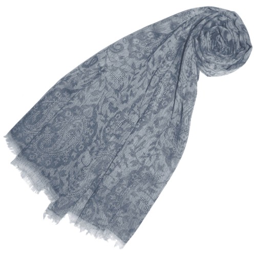 lorenzo cana Cashmere Pashmina Jacquard dove gray LORENZO CANA