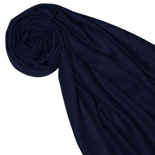 Lorenzo Cana Cashmere Scarf Plain Deep Sea Blue LORENZO CANA
