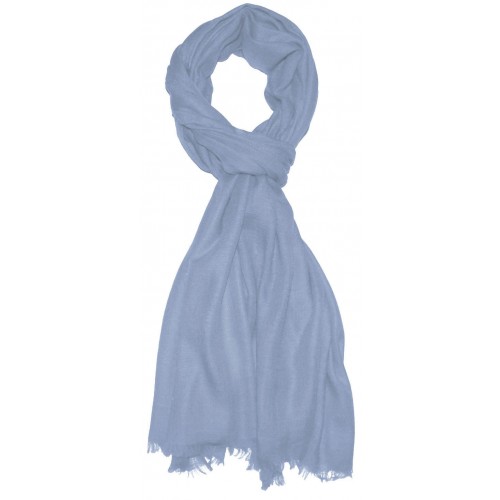 Lorenzo Cana Cashmere Scarf Plain Pigeon Blue LORENZO CANA