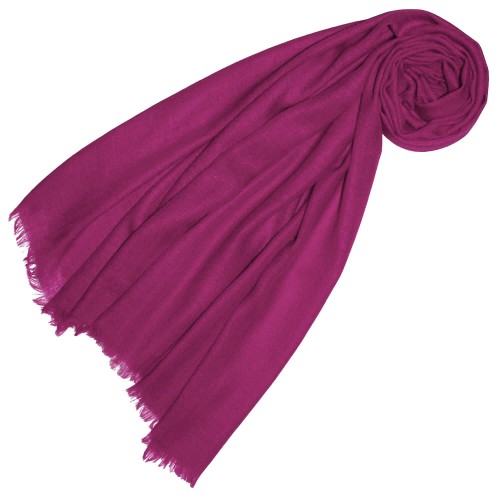 lorenzo cana Cashmere scarf plain royal purple LORENZO CANA