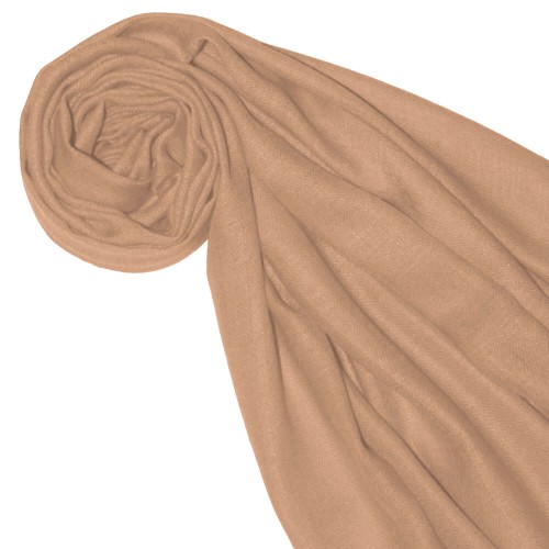 Lorenzo Cana Cashmere Scarf Plain Vanilla Brown LORENZO CANA