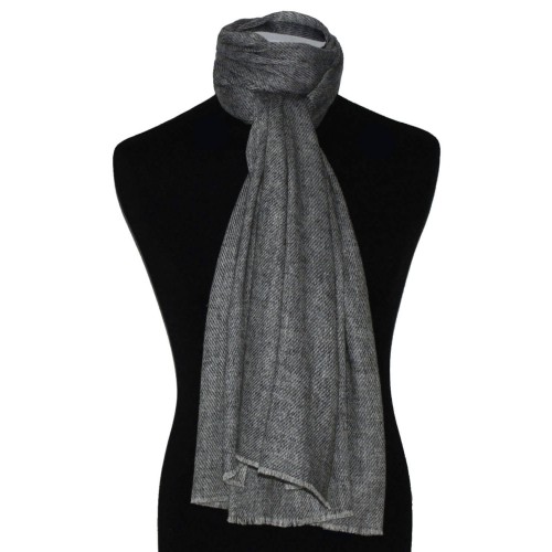 Lorenzo Cana Cashmere Scarf Uncolored Nature Brown LORENZO CANA