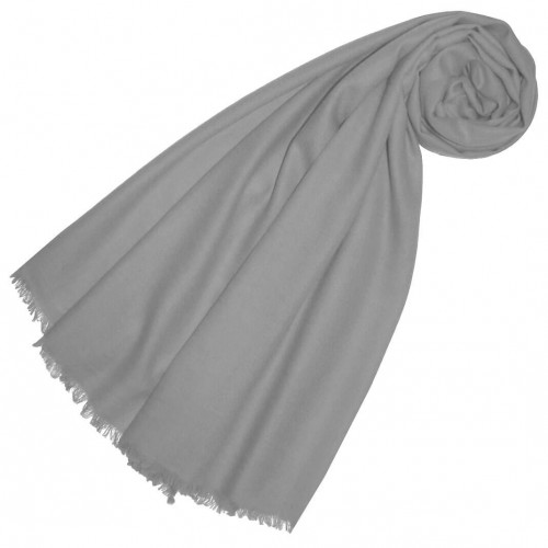 lorenzo cana Cashmere scarf Uni Twill steel gray LORENZO CANA