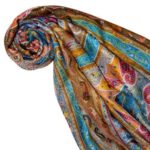 Lorenzo Cana Cashmere Silk Mens Shawl Turquoise LORENZO CANA