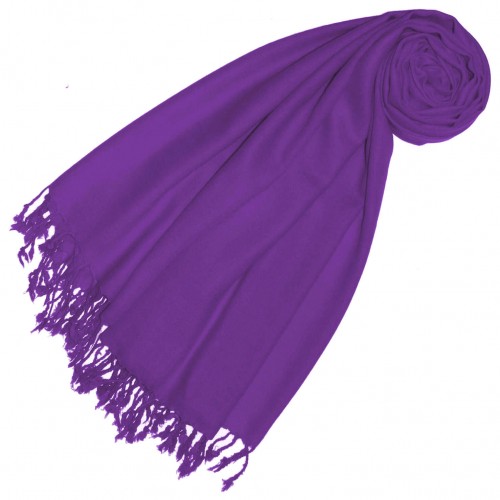 lorenzo cana Cashmere + wool mens scarf purple single color LORENZO CANA