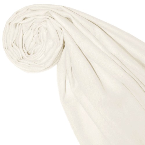 Lorenzo Cana Cashmere + Wool Scarf Ivory White Single Color LORENZO CANA