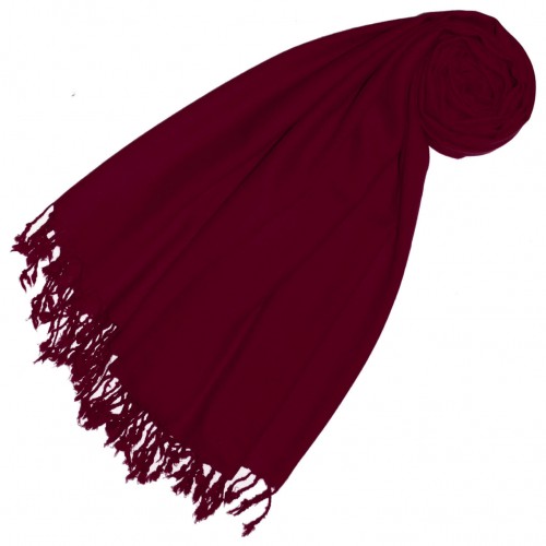 lorenzo cana Cashmere + wool scarf wine red monochrome LORENZO CANA