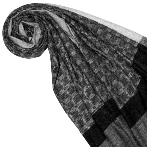 Lorenzo Cana Fluffy Cashmere Mens Scarf Light Grey Pigeon Grey LORENZO CANA