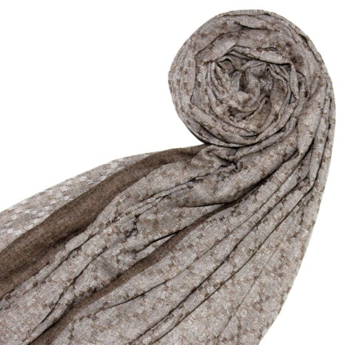 Lorenzo Cana Fluffy Cashmere Stole Cappuccino White LORENZO CANA