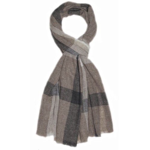 Lorenzo Cana Fluffy Cashmere Stole Mocca Cappucino LORENZO CANA