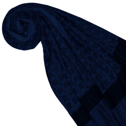 Lorenzo Cana Fluffy Cashmere Stole Sapphire Blue Dark Blue LORENZO CANA