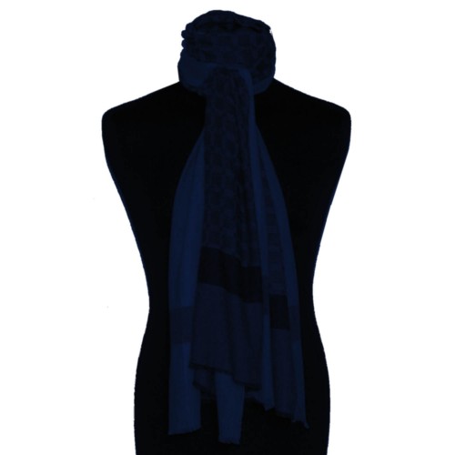 Lorenzo Cana Fluffy Cashmere Stole Sapphire Blue Dark Blue LORENZO CANA