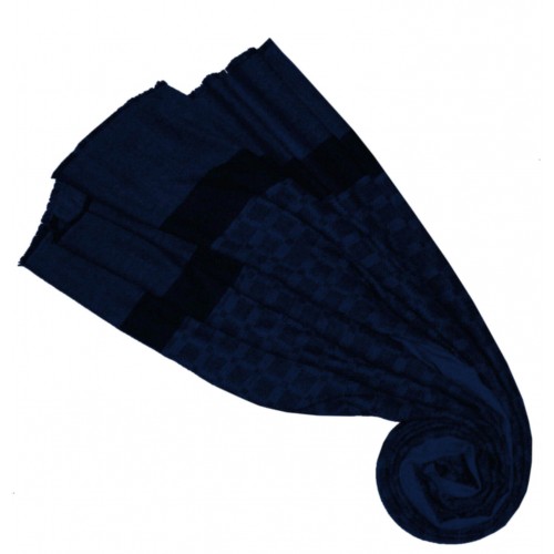 lorenzo cana Fluffy Cashmere Stole Sapphire Blue Dark Blue LORENZO CANA