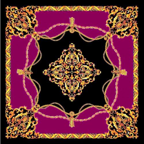 Lorenzo Cana Ladie's Shawl Pink Black Gold Silk Floral LORENZO CANA