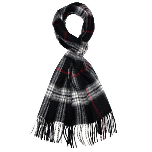 Lorenzo Cana Ladies Shawl Wool Cashmere Black White Red LORENZO CANA