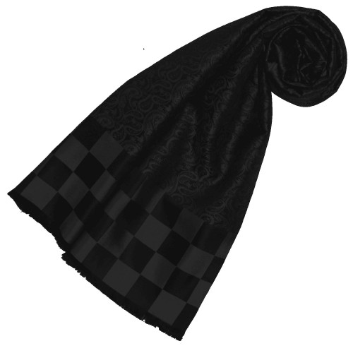 lorenzo cana Lady scarf silk classy black LORENZO CANA