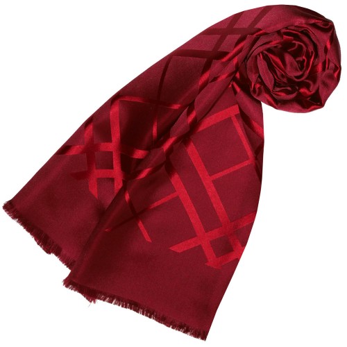lorenzo cana Lady scarf silk noble in red LORENZO CANA