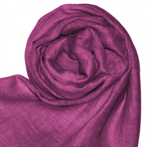 Lorenzo Cana Linen Mens Scarf Plain Violet LORENZO CANA